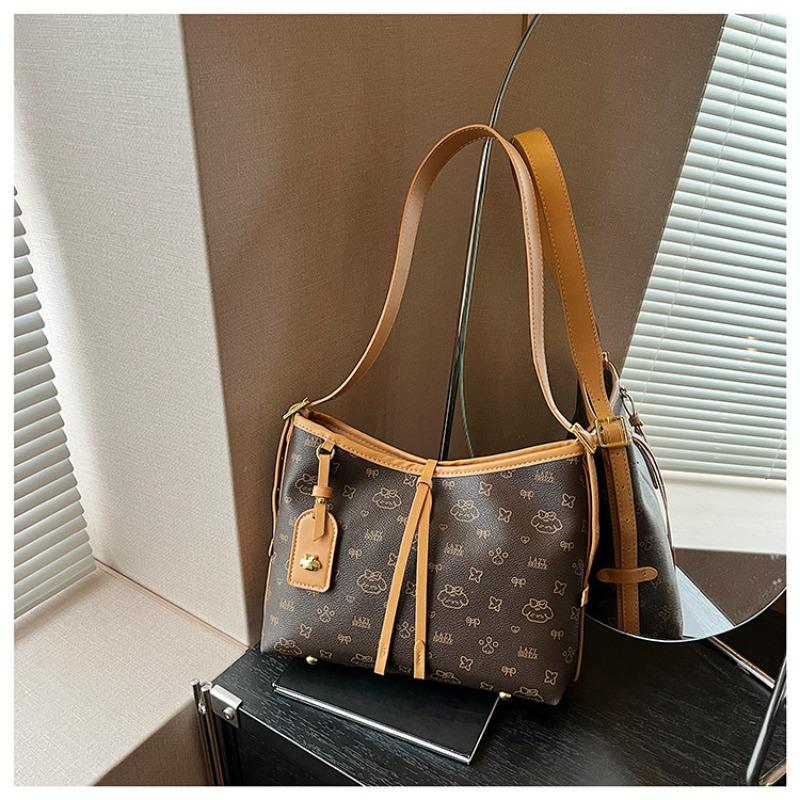 

Женская сумка-мессенджер с принтом, новая модная популярная сумка-тоут контрастного цвета, темпераментная универсальная