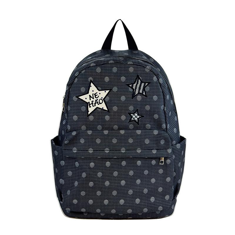 Schoolbag New Retro Trend Backpack Fresh Junior High School Student Campus Schoolbag Women's Light Commuter Backpack