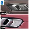 For BMW 3 Series G20  - 2024 Stainless Steel Car Inner Door Handle Bowl Audio Stereo Tweeter Speaker Cover Trim Accessories