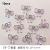 Mixed Cute Mini Colorful Resin Line Bowknot Bow Tie Ribbon Nail Art Decorations DIY Manicure Rhinestones Accessories