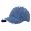 Plain Denim Distressed CP153 [One Limitation] Cap, Casual, Stylish, Men's & Women's, (Blue)