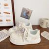 Milky White Women's Thick-Soled Korean Style Board Shoes - Autumn Ugly-Cute Chic Sneakers