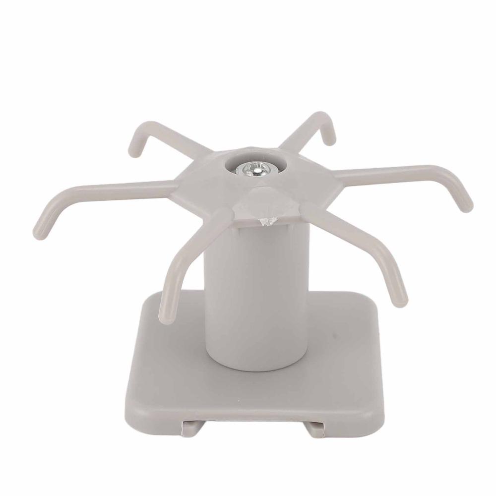 3pcs Strong Bearing Kitchen Utensil Hooks 360 Degree Rotation Adhesive Hanging Rack  For Kitchen