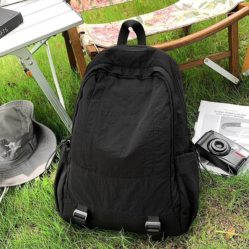 

Летний новый премиальный контрастный рюкзак для девушки, студентки колледжа, легкий дорожный рюкзак для альпинизма чёрный