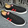 Buty wiosenne dla mężczyzn Płócienne buty codzienne Pasiasty Oddychające Płaskie buty do skateboardingu Uliczne młodzieżowe Sznurowane trampki