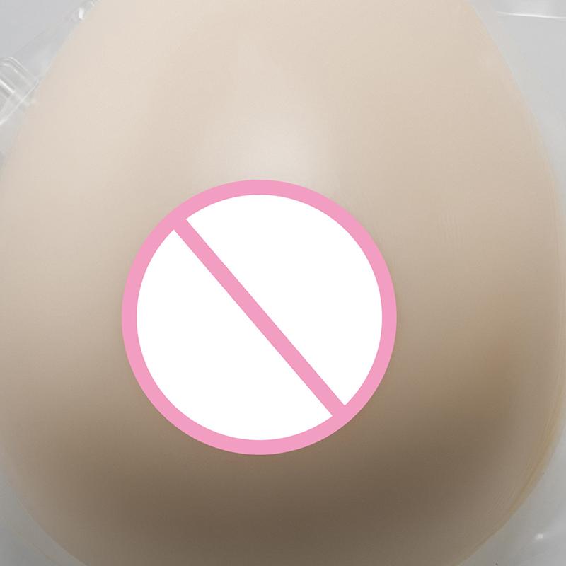Non-adhesive Silicone Breast Forms Waterdrop Shape Bra Inserts Crossdresser & Mastectomy Use Comfortable Chest Pad