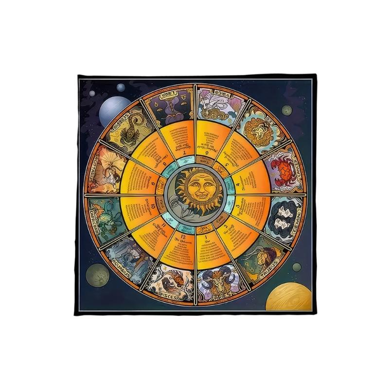 Constellations Pattern Astrology Tablecloth Tarots Divinations Tablecloth Altars Cloth Divinations Board Game Accessory