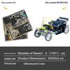 Vintage Model 1908 Model T All-Metal 3D Puzzle Toy - No Glue Needed