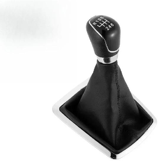 Gear Shifter Knob Lever Manual 5/6-Speed Galaxy with Leather Dustproof Cover for Ford Focus 2 MK2 FL C-MAX 2006-2011 Car Styling
