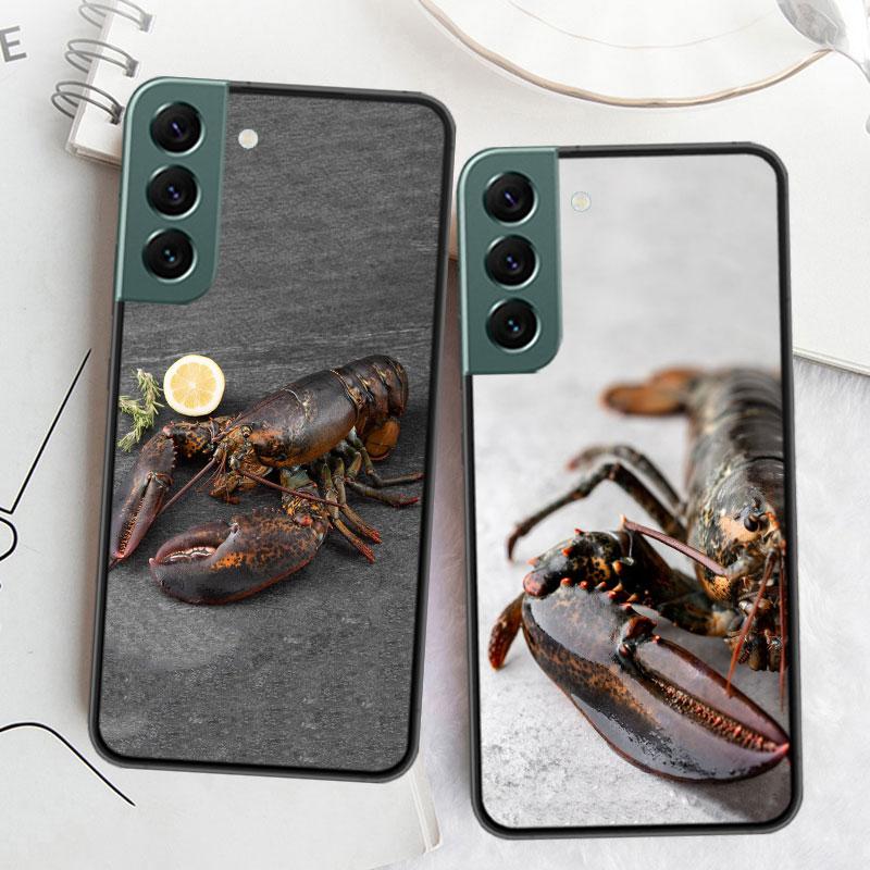 Live Lobster Phone Case For Samsung Galaxy S22 S25 Ultra S21 S10 Plus S26 Edge S20 S23 S24 FE Cover Silicone Soft TPU Clear