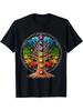 Albero della Vita Simboli Chakra Zen Yoga Meditazione Maglietta Spirituale S 3XLCom