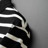 Men's Plus Size Striped Color Block Cotton Blend Polo Shirt