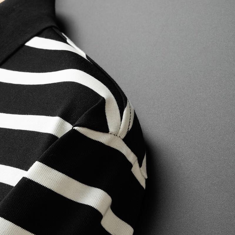 Men's Plus Size Striped Color Block Cotton Blend Polo Shirt