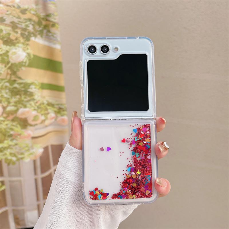 

Glitter Quicksand Case for Samsung Z Flip 7 6 5 Dynamic Glossy Sequins Liquid phone Cover Folding Screen Shell Women Hull for Samsung Z Flip 7