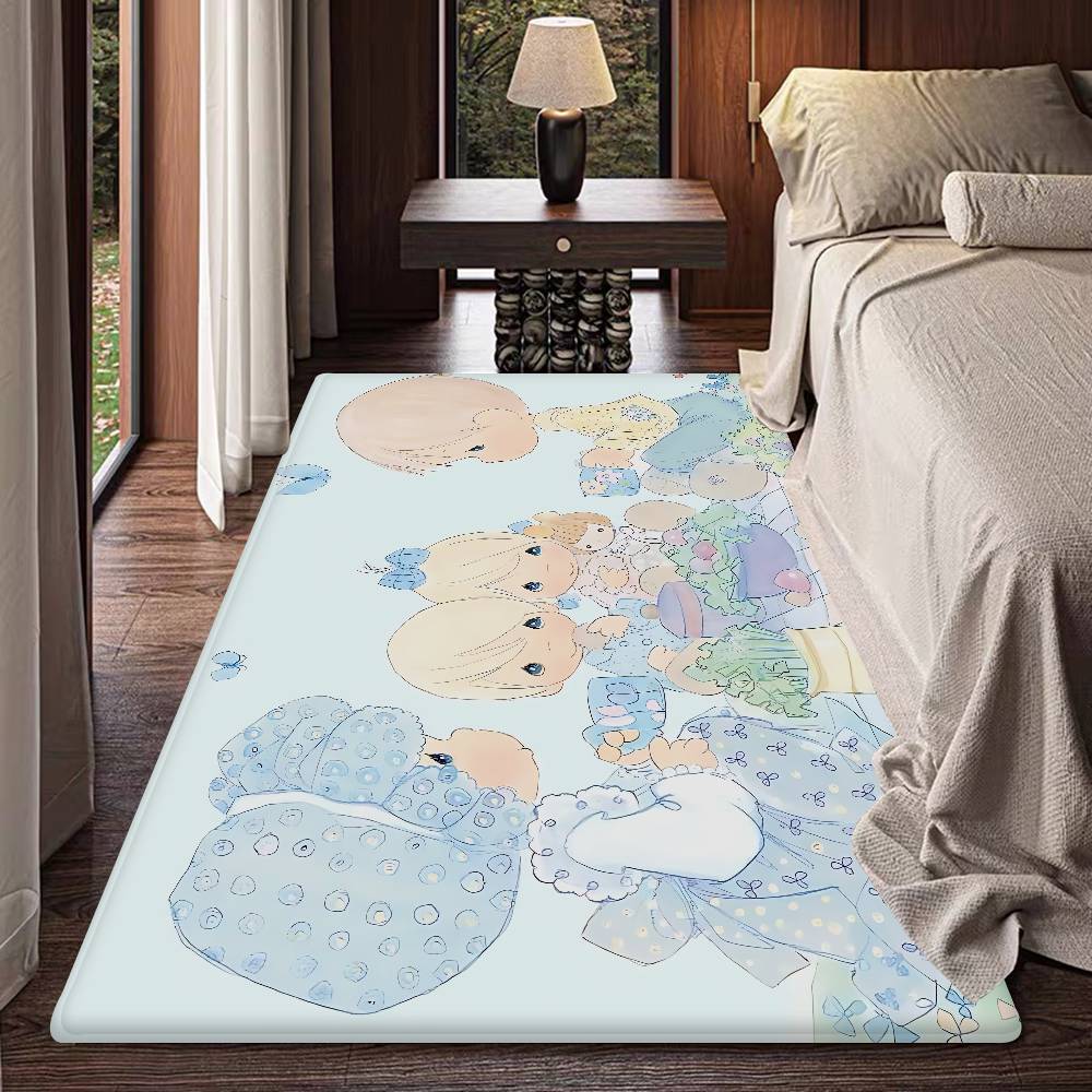 Precious Moments Cute Door Mat Kids Room Bedroom Decoration Balcony Anti-Slip Doormat Living Room Doormat Area Rug