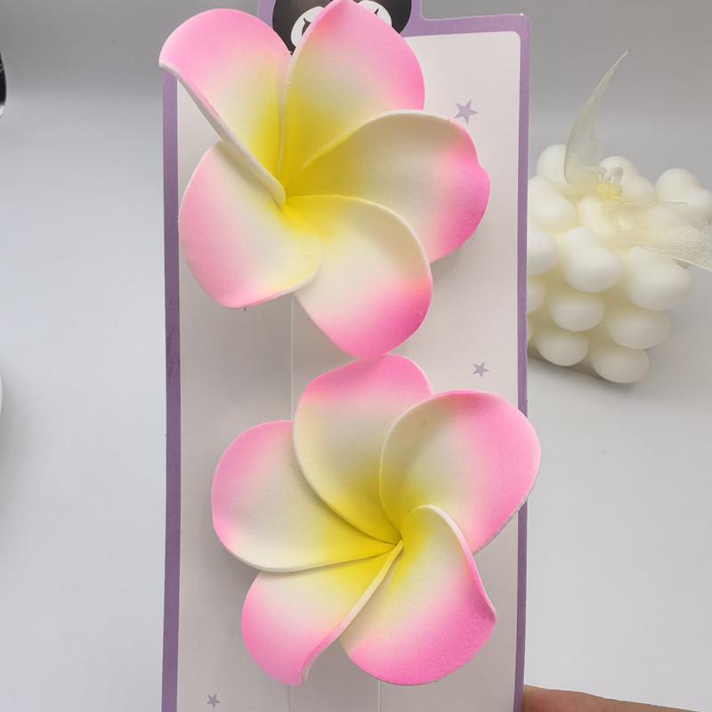 

2 шт. заколка для волос в виде искусственного цветка яйца, пляжная заколка для волос, реквизит для фотосъемки, аксессуар для волос из пенопласта ЭВА.