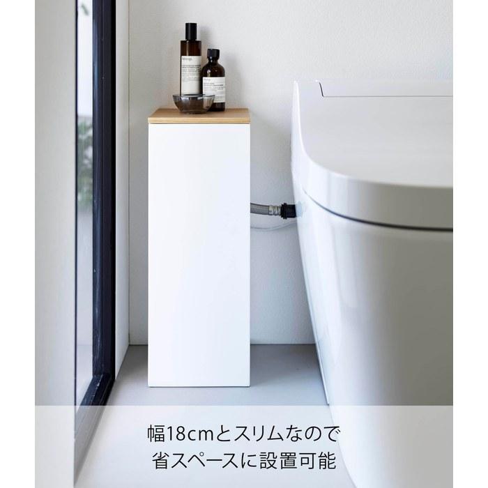Yamazaki Toilet Pipe Cover White W18xD20xH47.2cm Tower 5223