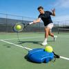 Solo Tennis Trainer Rebound Base Self-Practice Training Tool with Ball Elastic Rope for All Skill Levels for Indoor Outdoor