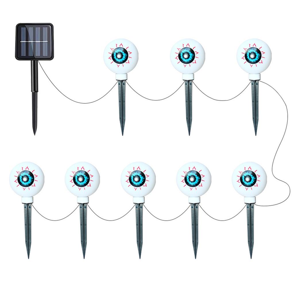 Halloween Decoration Outdoor Solar Horror Eye Light Garden Courtyard Terrace Party Decoration Waterproof Halloween Path Light