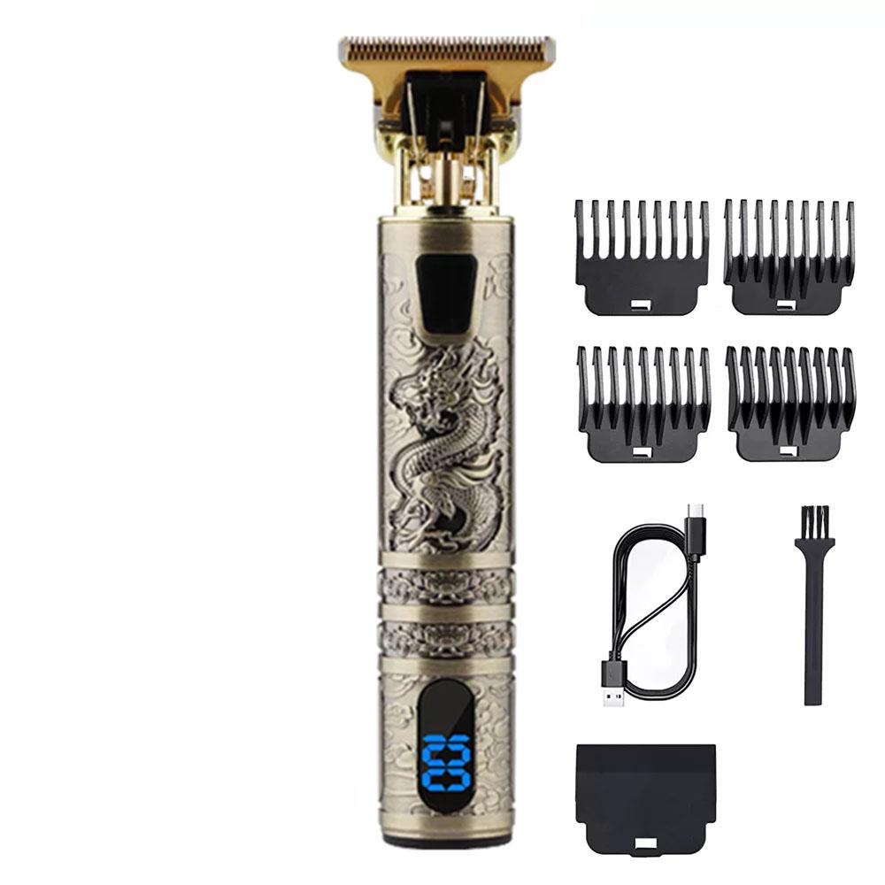 ספר גברים USB נטענת חשמלי זקן גוזם מדויק לגברים קוצץ שיער מקצועי גילוח