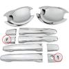 Chrome Exterior Door Handle Cover Trim and Door Bowl Cap for Mitsubishi Outlander 2007-2020 Lancer 2008-2017 RVR ASX Outlander Sport 2011-2021