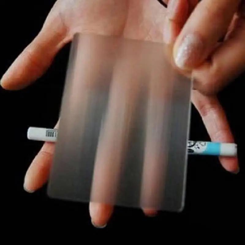 10 piezas Tarjeta de Lente Lubor Trucos de Magia Primer Plano Escenario Props de Magia Ilusión Gimmick de Carta Invisible Juguete de Mago Para Niño Principiante