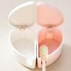 2Pcs Dustproof Toothbrush Holder Heart Shape Toothbrush Stand New Toothbrush Storage Rack  Couples
