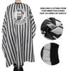 Hair Dyeing Haircut Cloth Hairdressing Apron Styling Barber Beauty Salon Accessory ToolBlack White Stripe