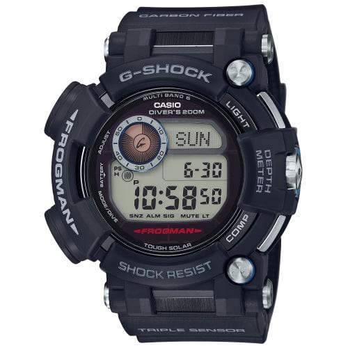 

Годинник Casio G-Shock Frogman GWF-D1000-1JF з сонячним живленням, радіоконтролем, 6 світовими радіостанціями, чорний