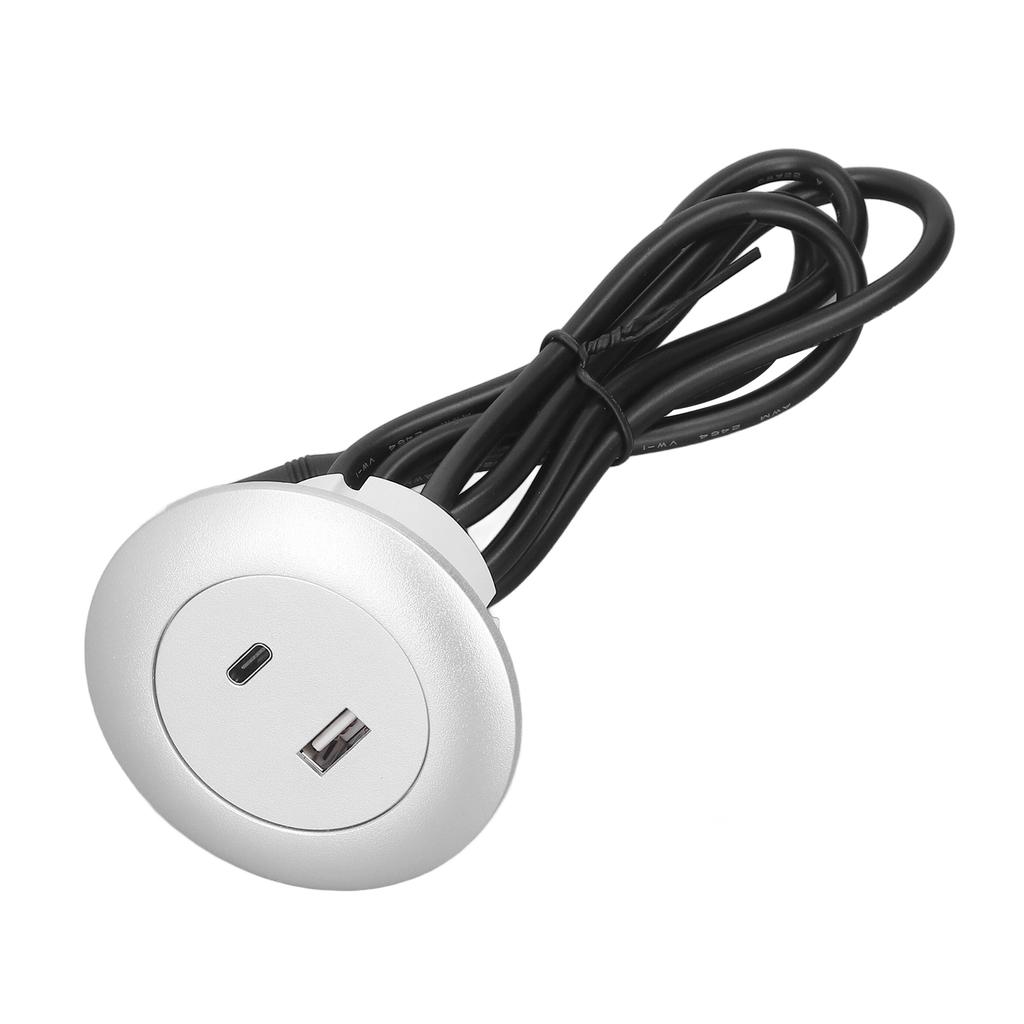 Eingebetteter Lade-Rundanschluss QC3.0 Schnellladung Telefon-Desktop-Ladestation für Zuhause 12?30V 30W