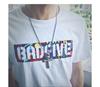 Men's Necklace Lady's Necklace hiphop Hip Hop Titanium Necklace Cross 410c20236502