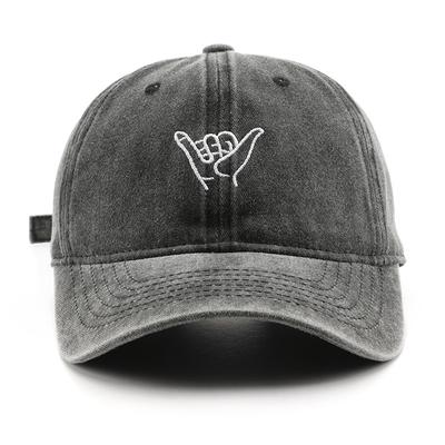 Hat Autumn and Winter Personalized Washing Embroidery Cap Outdoor Street Personality Travel Shading Baseball Cap