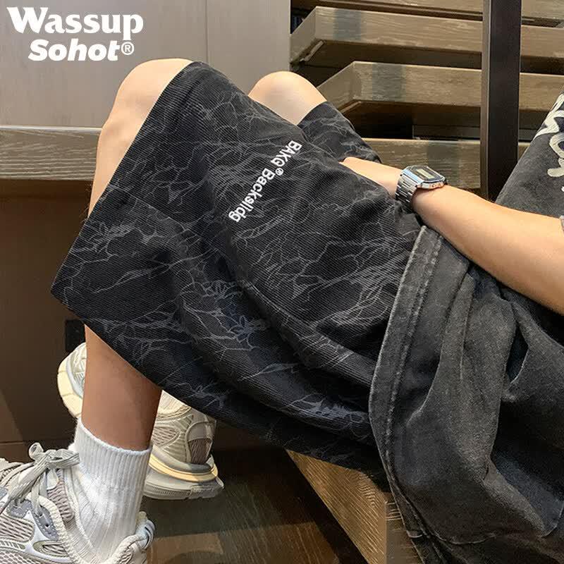 Wassup Sohot Men s Loose Fit Retro Summer Shorts 3XL