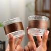 150ml Glass Coffee Cup Heat Insulation Tea Cup Large Capacity Japanese Style Coffee Mug Transparent Glass Teacup Drinking Mug