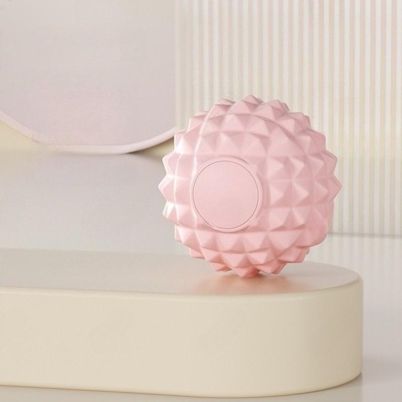 Silicone Fascia Ball for Muscle Relaxation Massage Yoga Fitness Foot Sole Shoulder Neck and Meridian Massage розовый