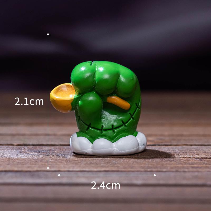 Mikro Landskap Søt Halloween Middag Doll Ghost Mummy Pumpkin Figur Bordplate Resin Trinket