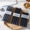 Ivory White Long Stem Taper Candles for Weddings and Emergencies