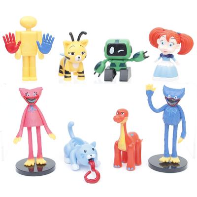 Poppy huggy wuggy playtime Spielzeug Actionfiguren 8 Stück Spielzeug Kunststoff Set Cake Topper Figuren für Kinder Geschenke Partyzubehör 8 Stück