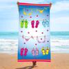 Tropical Palm Tree Beach Towel Summer Ocean Landscape Print Large Bath Towel Quick Dry Sand Free Swimming Pool Vacation Blanket