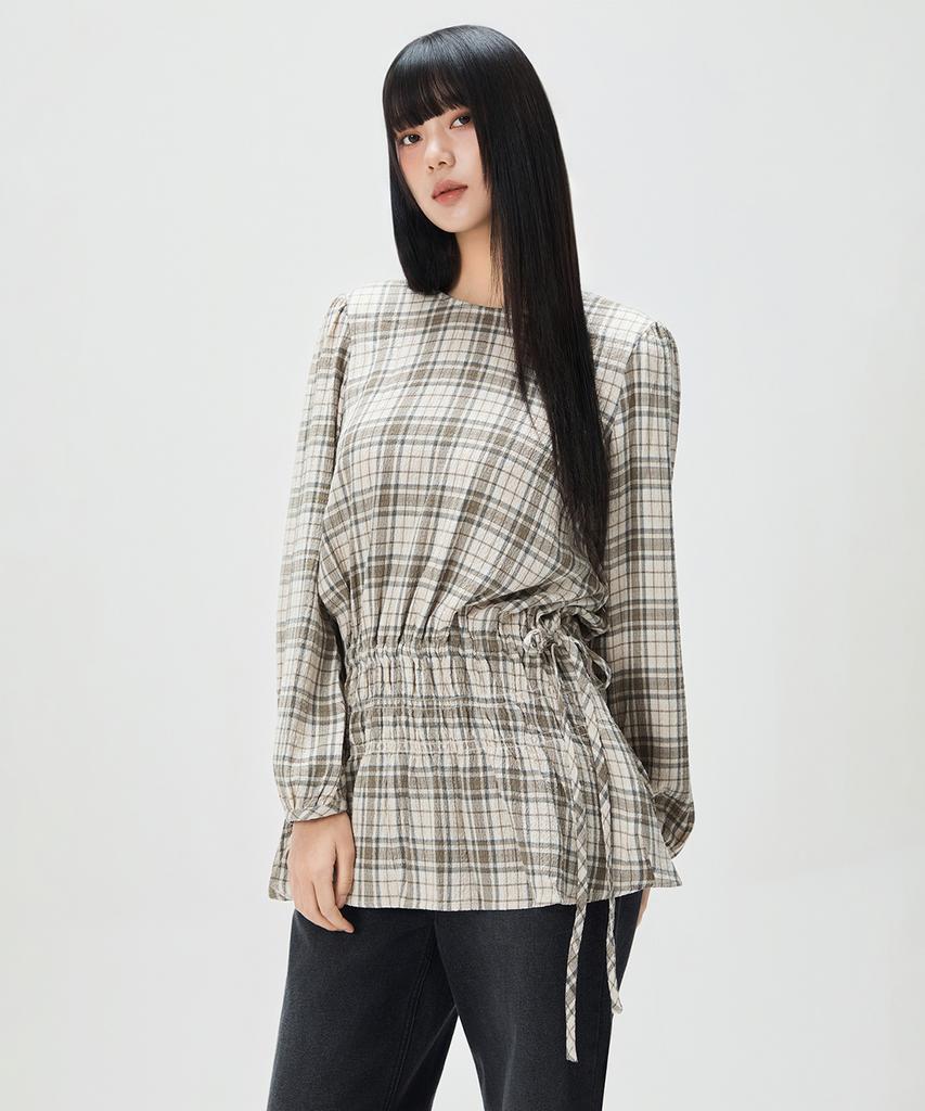 MIXXO Shirred Flare Mini Dress_Miwowg111B