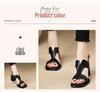 Women's Retro Brown Chunky Heel Sandals - Open-Toe, Single Strap, Comfortable High Heels
