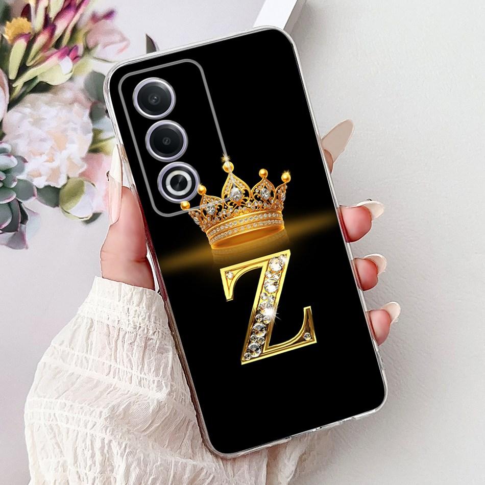 For OPPO A3 Pro A80 CPH2639 Fashion Crown Letter Phone Case For Oppo A80 A3 Pro 5G Global Soft Silicone TPU Cases