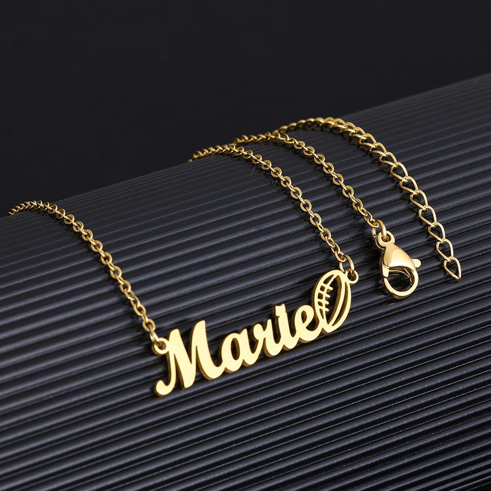 

Angel Wings DIY Personalized Name Necklace For Women Stainless Steel Custom Elegant Exquisite Girls Birthday Jewelry Best Gift Silver