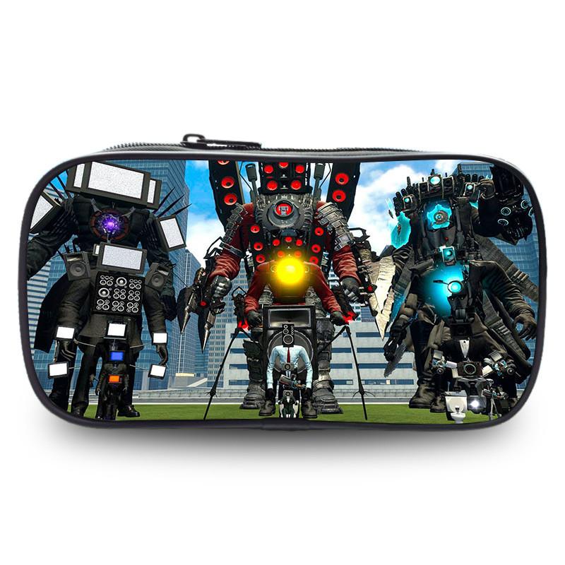 Tv Trendy Titan Character Print Pencil Holder Roomy Polyester Case For Ages All