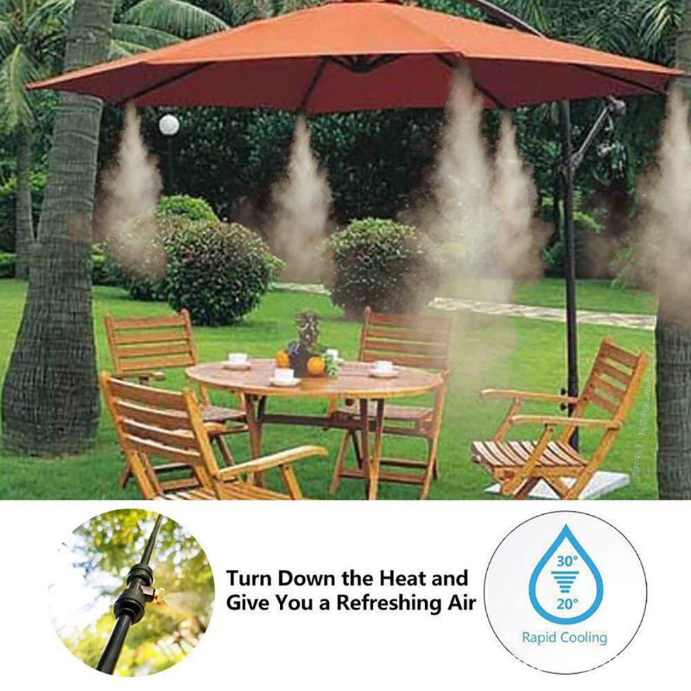 10Pcs Misting Atomization Nozzle Watering Kit 1/4"Slip Lock Low Pressure Garden Irrigation Cooling Landscaping Disinfect Sprayer