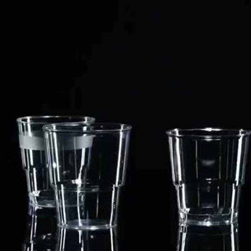 Yudu HC Disposable Hard Plastic Octagonal Cups