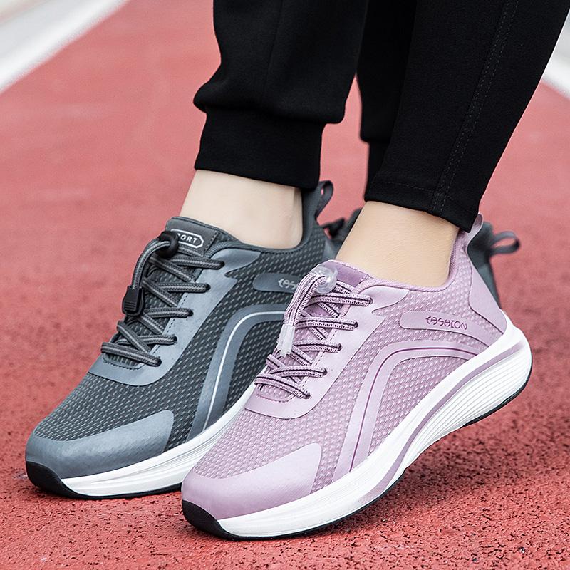 

Пара спортивной обуви, легкие и дышащие кроссовки с сеткой, мужская и женская повседневная обувь.