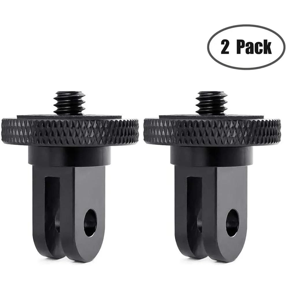 

2 шт. алюминиевый адаптер 1/4-20 винт-конверсионное крепление для штатива для экшн-камер GoPro Hero 12 11 10 9 8 Insta360 X4 X3 X2 DJI OSMO