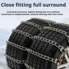 Anti-Skid Manganese Steel Snow Chains Heavy Duty Emergency Tire Chains Easy Install for Car Truck SUV Drivers Winter Essential