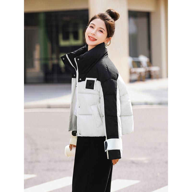 New Women's Winter Short Down Cotton Clothes Fashion Design Sense Loose Thickened Warm Jacket Tide